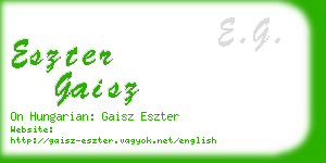 eszter gaisz business card